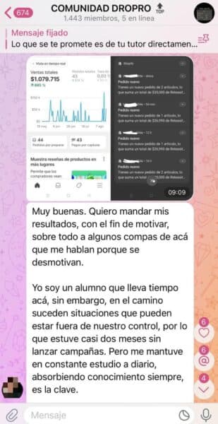 Resultado de un alumno de Dropro